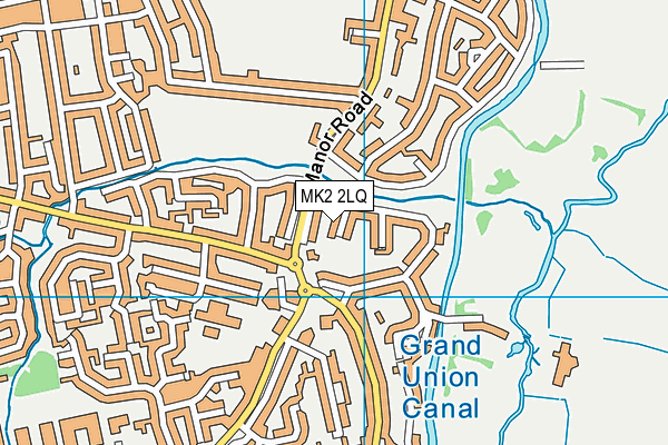 MK2 2LQ map - OS VectorMap District (Ordnance Survey)