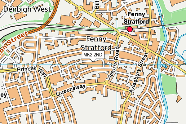 MK2 2ND map - OS VectorMap District (Ordnance Survey)