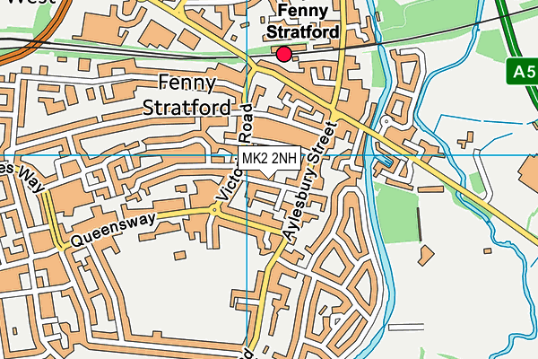 MK2 2NH map - OS VectorMap District (Ordnance Survey)