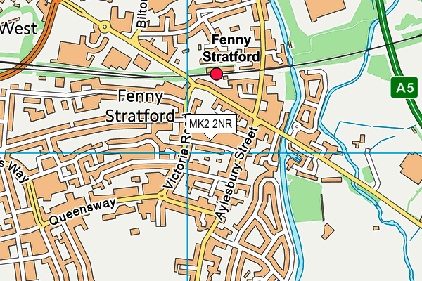 MK2 2NR map - OS VectorMap District (Ordnance Survey)