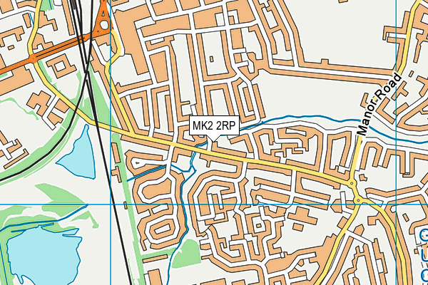MK2 2RP map - OS VectorMap District (Ordnance Survey)