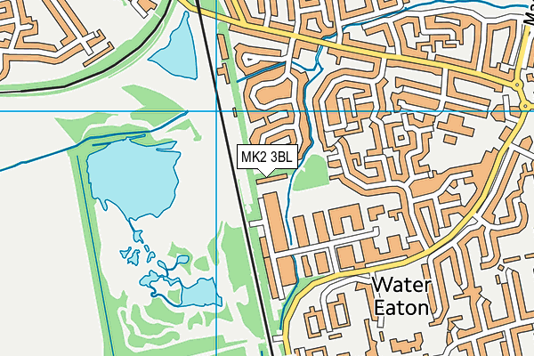 MK2 3BL map - OS VectorMap District (Ordnance Survey)