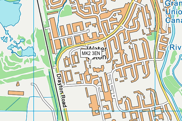 MK2 3EN map - OS VectorMap District (Ordnance Survey)