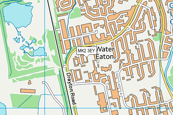 MK2 3EY map - OS VectorMap District (Ordnance Survey)