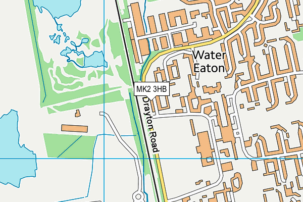 MK2 3HB map - OS VectorMap District (Ordnance Survey)