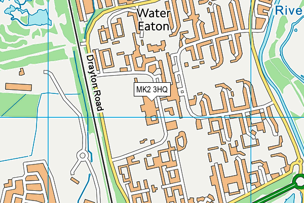 Leon Leisure Centre map (MK2 3HQ) - OS VectorMap District (Ordnance Survey)