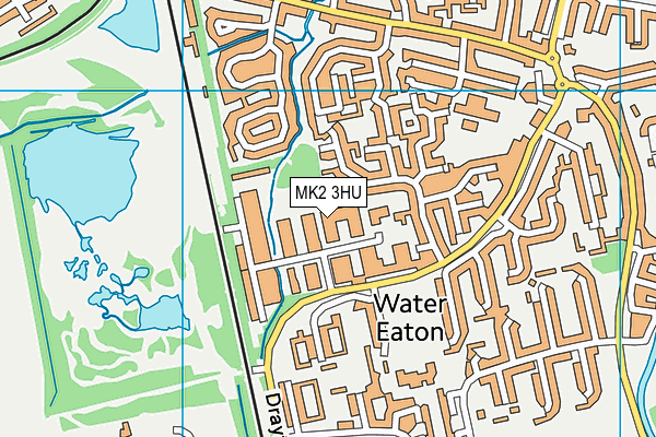 KWS Milton Keynes map (MK2 3HU) - OS VectorMap District (Ordnance Survey)