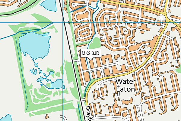 MK2 3JD map - OS VectorMap District (Ordnance Survey)