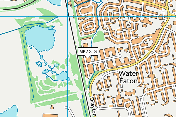 MK2 3JG map - OS VectorMap District (Ordnance Survey)