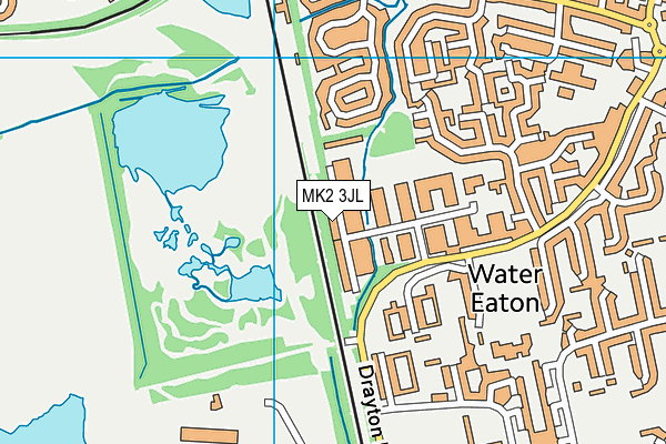 MK2 3JL map - OS VectorMap District (Ordnance Survey)