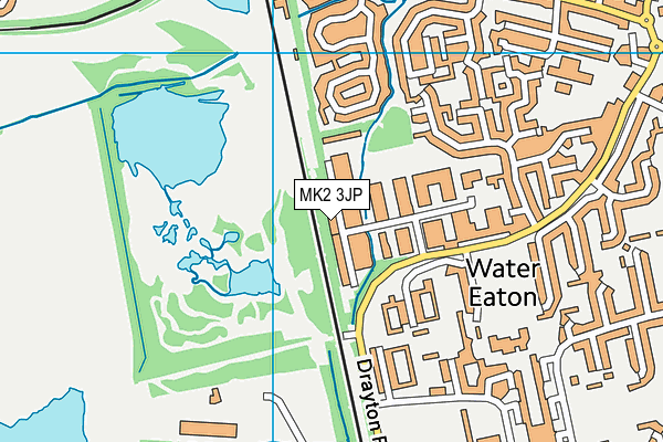 MK2 3JP map - OS VectorMap District (Ordnance Survey)