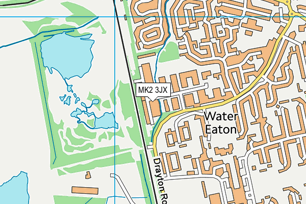 MK2 3JX map - OS VectorMap District (Ordnance Survey)