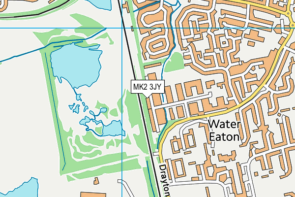 MK2 3JY map - OS VectorMap District (Ordnance Survey)