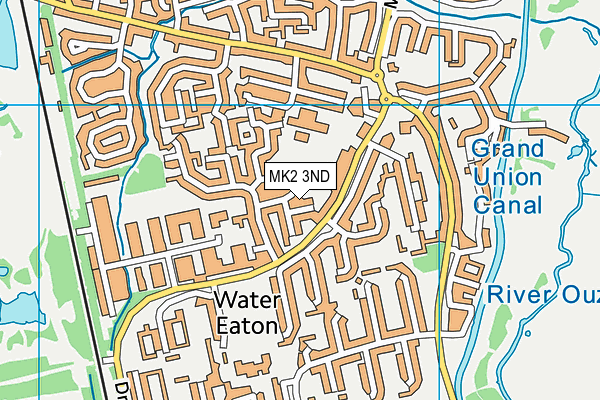 MK2 3ND map - OS VectorMap District (Ordnance Survey)