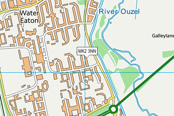 MK2 3NN map - OS VectorMap District (Ordnance Survey)