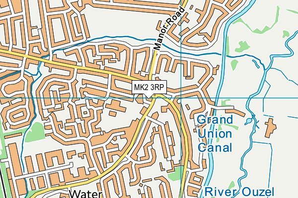 MK2 3RP map - OS VectorMap District (Ordnance Survey)