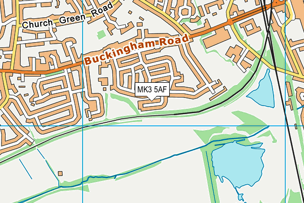 MK3 5AF map - OS VectorMap District (Ordnance Survey)