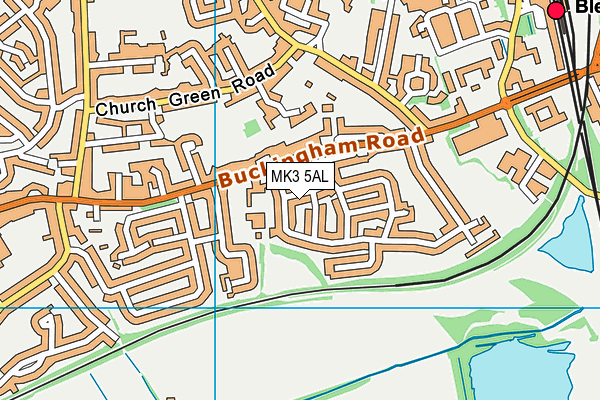 MK3 5AL map - OS VectorMap District (Ordnance Survey)