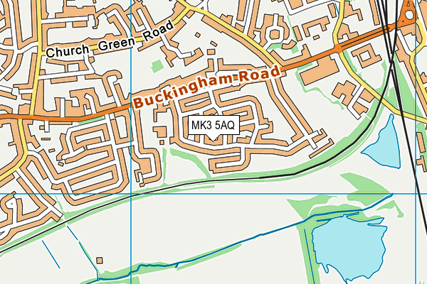 MK3 5AQ map - OS VectorMap District (Ordnance Survey)