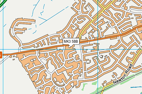 MK3 5BB map - OS VectorMap District (Ordnance Survey)