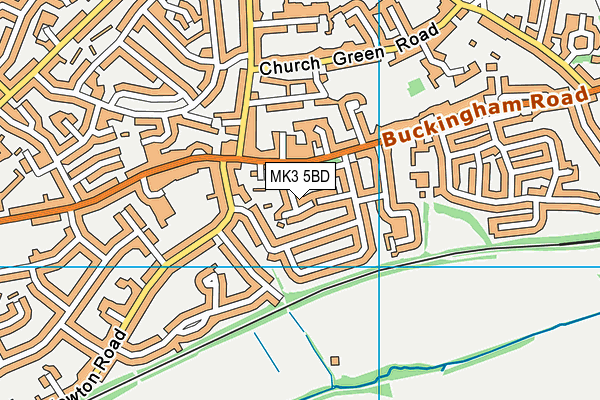MK3 5BD map - OS VectorMap District (Ordnance Survey)