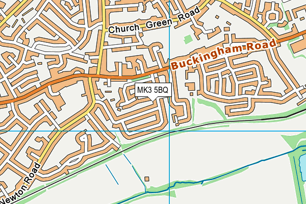 MK3 5BQ map - OS VectorMap District (Ordnance Survey)