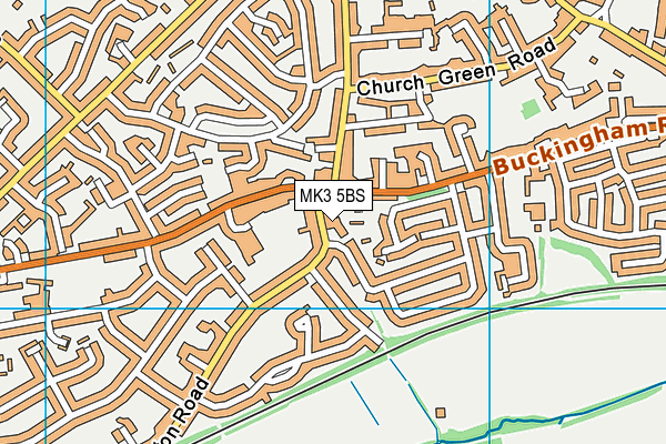 MK3 5BS map - OS VectorMap District (Ordnance Survey)