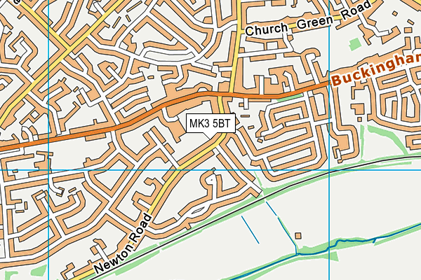 MK3 5BT map - OS VectorMap District (Ordnance Survey)