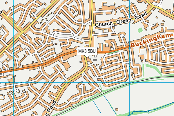 MK3 5BU map - OS VectorMap District (Ordnance Survey)