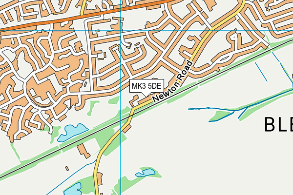 MK3 5DE map - OS VectorMap District (Ordnance Survey)