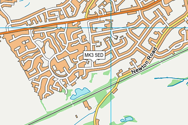 MK3 5ED map - OS VectorMap District (Ordnance Survey)