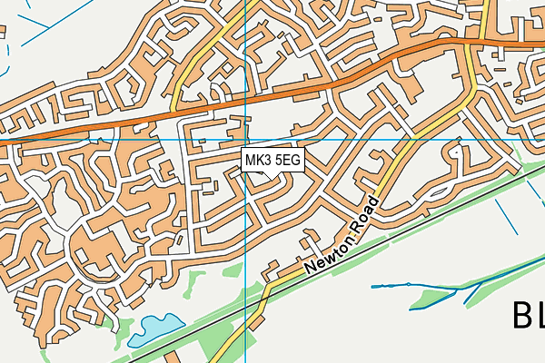 MK3 5EG map - OS VectorMap District (Ordnance Survey)