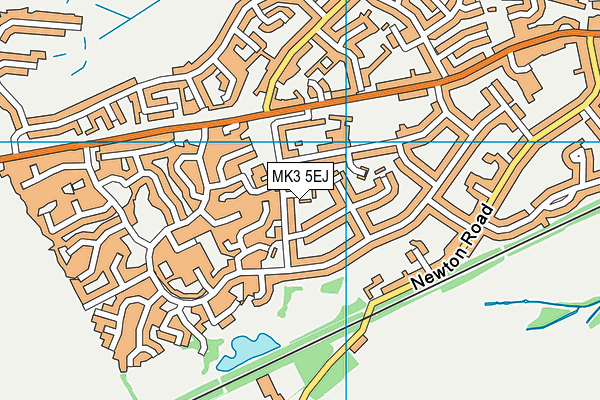 MK3 5EJ map - OS VectorMap District (Ordnance Survey)