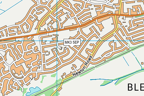 MK3 5EP map - OS VectorMap District (Ordnance Survey)