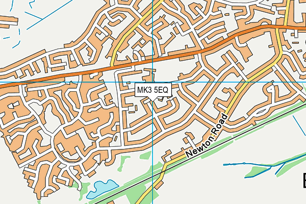 MK3 5EQ map - OS VectorMap District (Ordnance Survey)