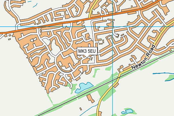 MK3 5EU map - OS VectorMap District (Ordnance Survey)