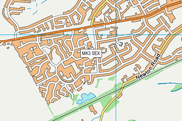 MK3 5EX map - OS VectorMap District (Ordnance Survey)