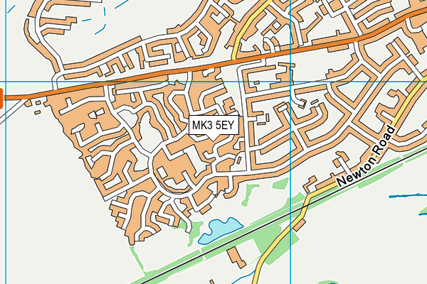 MK3 5EY map - OS VectorMap District (Ordnance Survey)