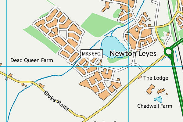 MK3 5FQ map - OS VectorMap District (Ordnance Survey)