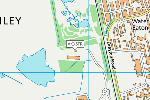 MK3 5FR map - OS VectorMap District (Ordnance Survey)