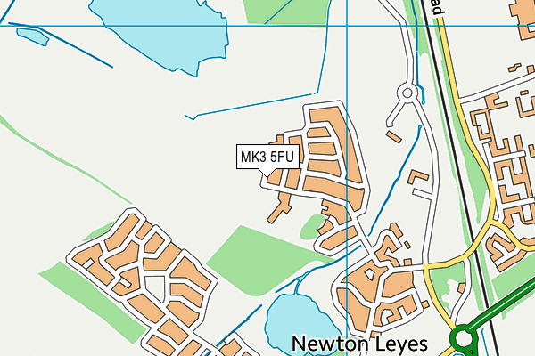 MK3 5FU map - OS VectorMap District (Ordnance Survey)