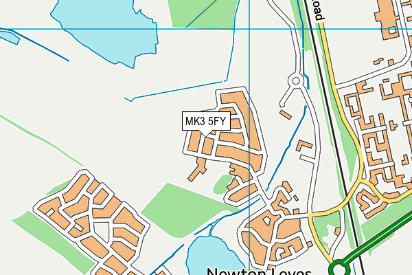 MK3 5FY map - OS VectorMap District (Ordnance Survey)
