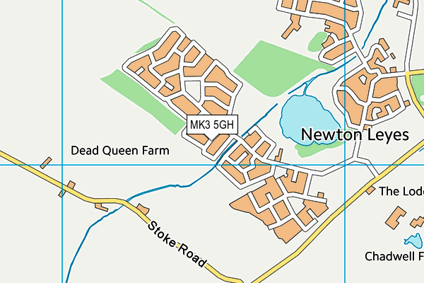 MK3 5GH map - OS VectorMap District (Ordnance Survey)