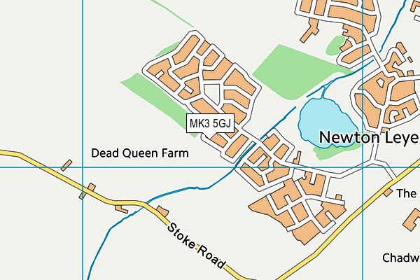 MK3 5GJ map - OS VectorMap District (Ordnance Survey)