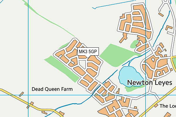 MK3 5GP map - OS VectorMap District (Ordnance Survey)