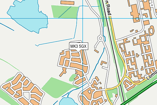 MK3 5GX map - OS VectorMap District (Ordnance Survey)