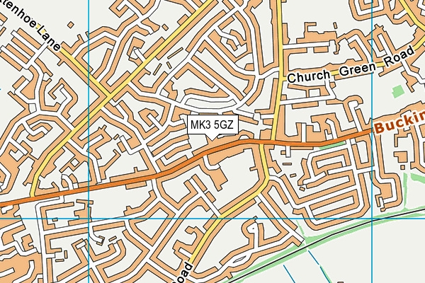 MK3 5GZ map - OS VectorMap District (Ordnance Survey)