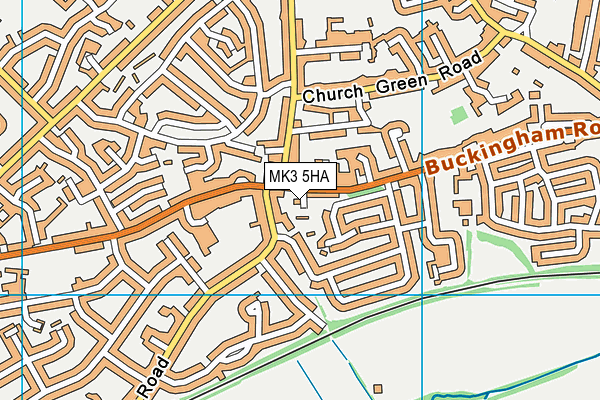 MK3 5HA map - OS VectorMap District (Ordnance Survey)