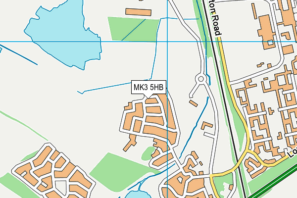 MK3 5HB map - OS VectorMap District (Ordnance Survey)