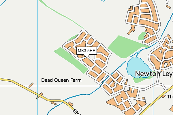 MK3 5HE map - OS VectorMap District (Ordnance Survey)